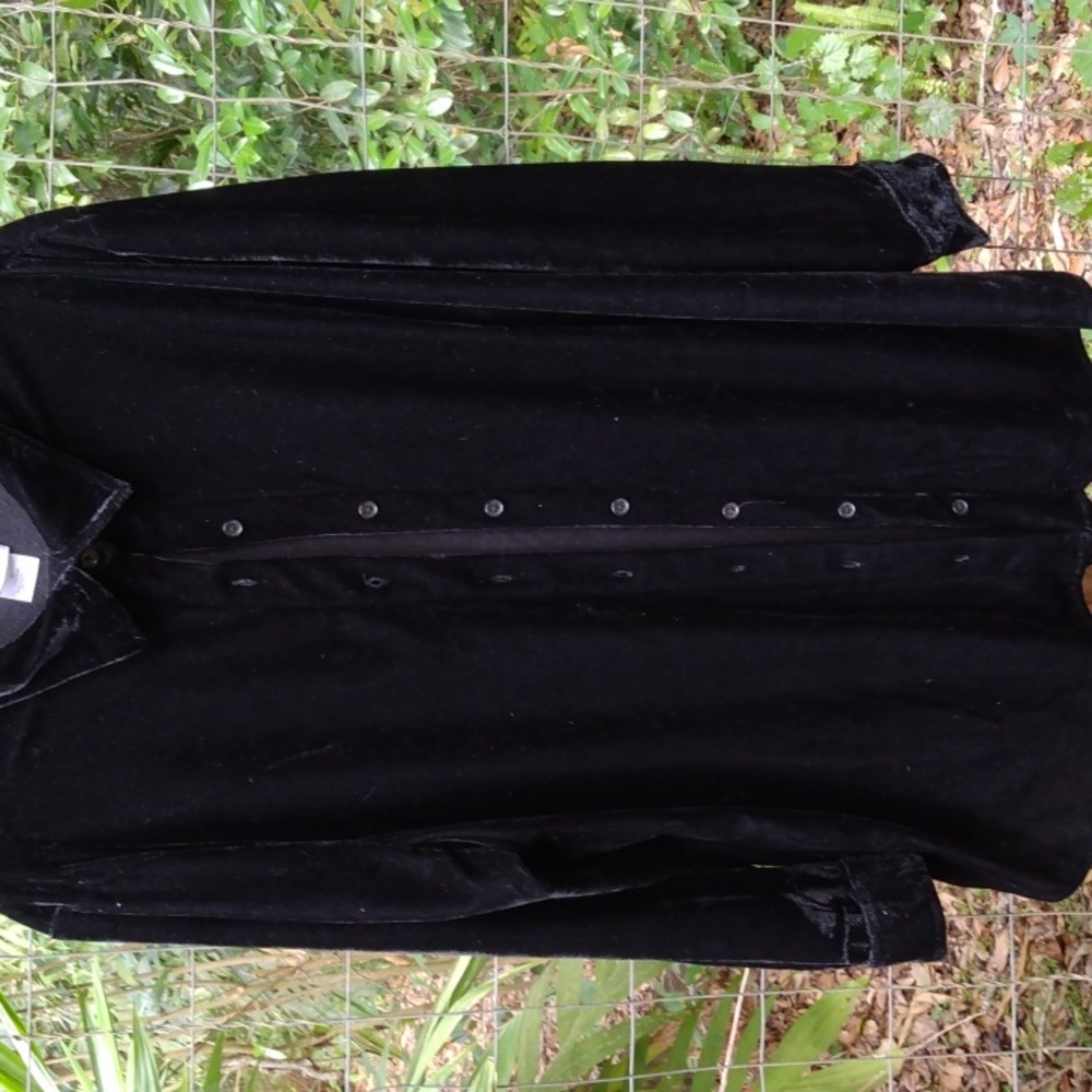 Slinky Velvet Button Down Top NWOT Sz.2X - Picture 2 of 6